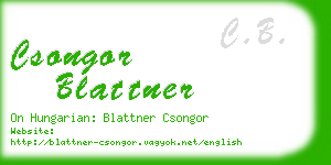 csongor blattner business card